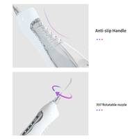 Irygator doustny 255ml przenośny Flosser irygator wodny USB akumulator wybielanie zębów irygatory dentystyczne szelki zęby Cleaner prezent podróży 6